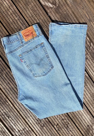 Vintage Levis 514s light blue denim straight jeans 36 x 30