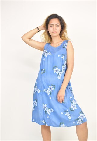 VINTAGE 90'S EXPRESSIONS FLOWER MAXI DRESS