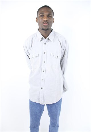 VINTAGE GREY CORD SHIRT