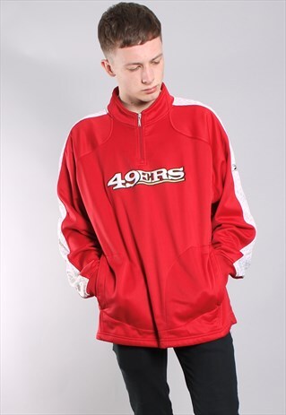 VINTAGE REEBOK SAN FRANSISCO 49ERS 1/4 ZIP SWEATSHIRT