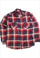 Vintage 90's Ozank Trail Shirt Long Sleeve Button Up Check