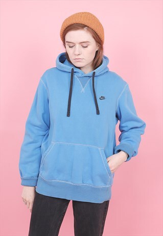 VINTAGE NIKE BLUE HOODIE /R1170