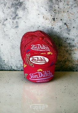 Vintage Von Dutch Embroidered Spell Out Cap