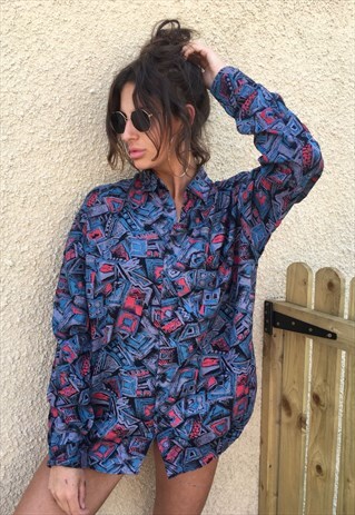 OVERSIZED RETRO 90S 80S VINTAGE UNISEX FESTIVAL SHIRT