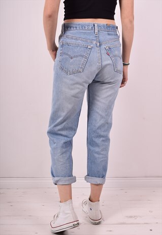 LEVI'S WOMENS VINTAGE JEANS W30 L27 BLUE 90S