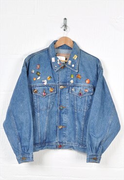 Vintage 90s Denim Jacket Blue Medium