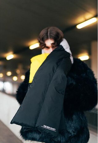 MULTICOLOUR QUILTED PUFFA SCARF