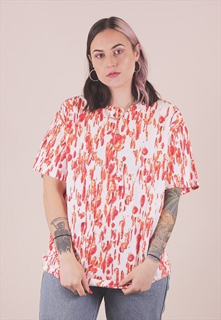 VINTAGE 00'S CRAZY ALLOVER PRINT T-SHIRT /A5129