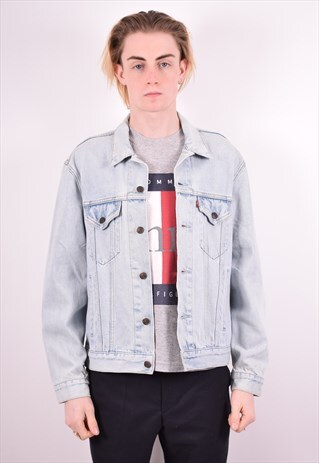 LEVI'S MENS VINTAGE DENIM JACKET MEDIUM BLUE 90S