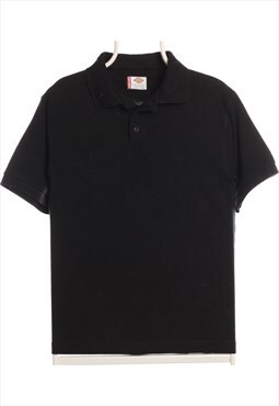 Dickies 90's Short Sleeve Plain Polo Shirt XLarge Black