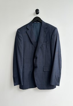 Canali Wool Silk Blue Blazer