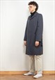 VINTAGE 70'S MEN MAC COAT IN GREY