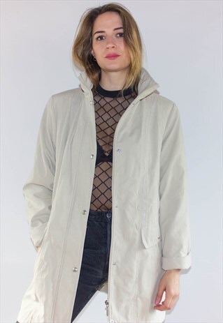 VINTAGE 80'S BEIGE PARKA JACKET