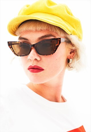 HILDA - EXTREME SPORTY CAT EYE TORTOISESHELL SUNGLASSES