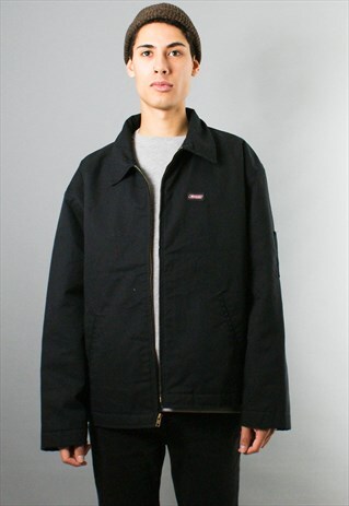 DICKIES PADDED WORKWEAR JACKET IN BLACK, XXL