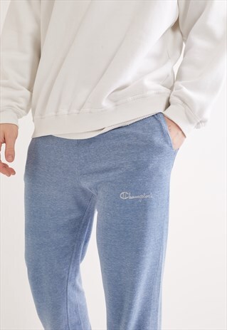 VINTAGE CHAMPION THIN JOGGING BOTTOMS BLUE