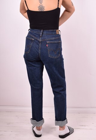 LEVI'S 505 WOMENS VINTAGE JEANS W32 L32 BLUE 90'S