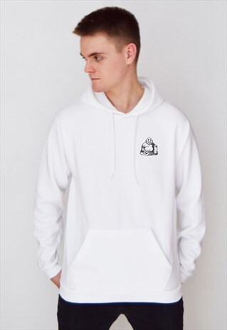 WHITE BUDDHA HOODIE