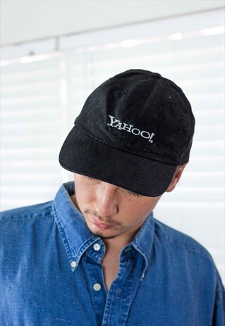VINTAGE YAHOO LOGO BASEBALL CAP 90S X 2.9