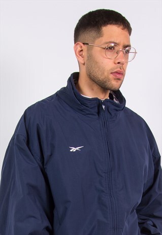 90'S REEBOK PADDED JACKET ZIP BOMBER COAT