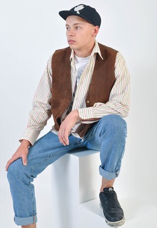 VINTAGE 90S SUEDE LEATHER VEST