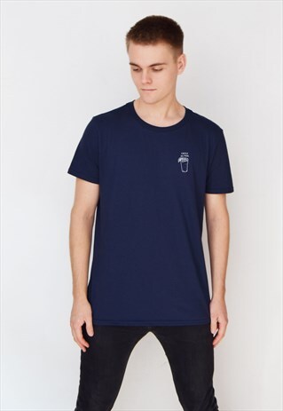 NAVY FRESH AS FUCK T-SHIRT