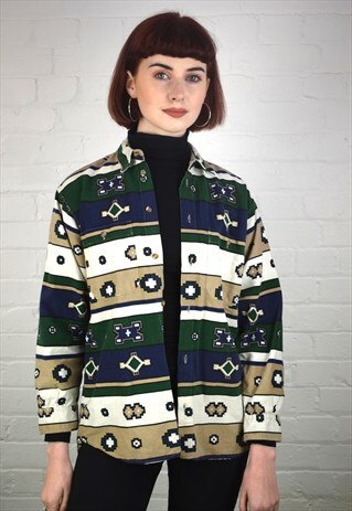 VINTAGE 90'S PATTERNED SHIRT