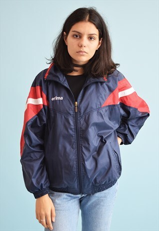 90'S RETRO ATHLEISURE SPORTS SHELL BOMBER JACKET