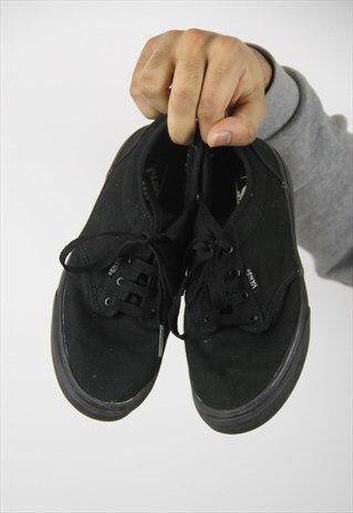 VINTAGE VANS BLACK TRAINERS