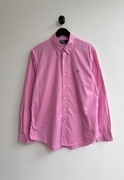 Vintage Polo Ralph Lauren Pink Stripped Shirt