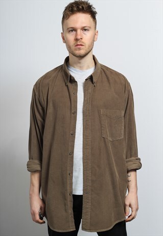 VINTAGE CORDUROY SHIRT BROWN