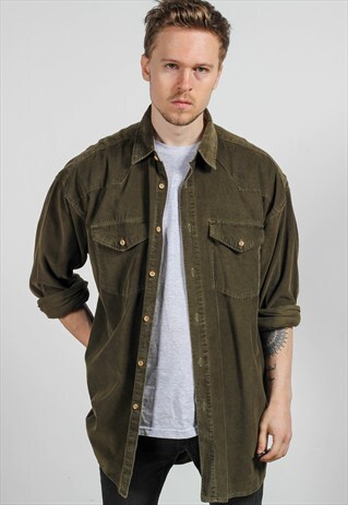 VINTAGE OVERSIZED CORDUROY SHIRT