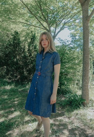 DENIM SIXTIES DRESS