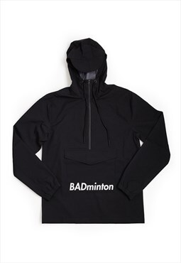 Black badminton Gore-tex Windbreaker Waterproof Jacket Y2k