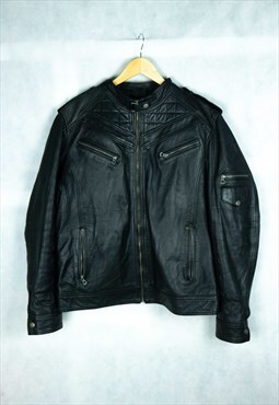 Vintage Leather Cavani Jacket Retro 90s Qualited