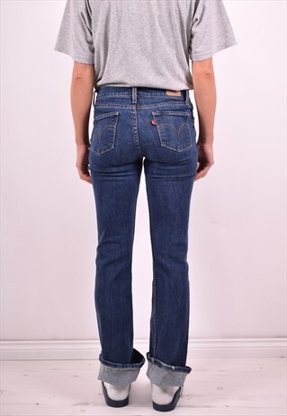 LEVI'S 528 WOMENS VINTAGE JEANS W28 L32 BLUE 90'S