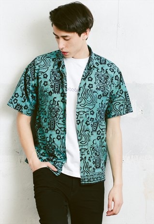 VINTAGE 90S PATTERNED SHIRT