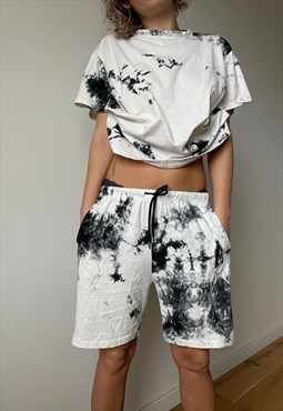 Unique Diy Black White Cotton Shorts