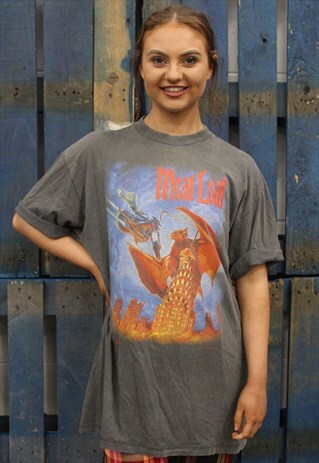 VINTAGE 90S MEATLOAF WORLD TOUR BAND T SHIRT