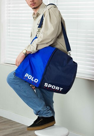 VINTAGE POLO SPORT RALPH LAUREN BAG LOGO 90S X 21.9