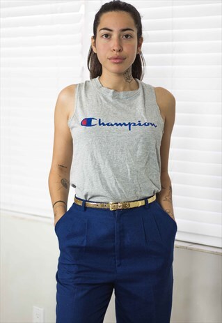 VINTAGE CHAMPION T-SHIRT LOGO 90S M 3.7