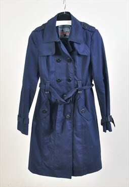 Vintage 00s trench coat in navy