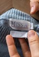 CASUAL CREW NECK ANGORA WOOL SWEATER JUMPER 5285