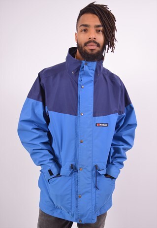 VINTAGE BERGHAUS WINDBREAKER JACKET BLUE