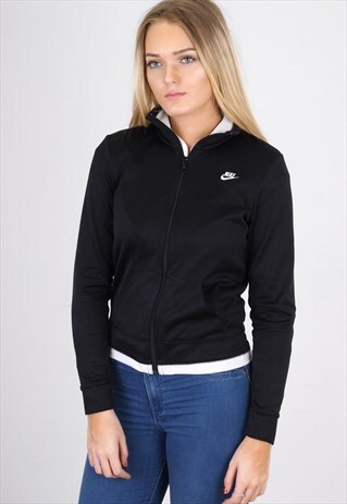 VINTAGE NIKE BLACK TRACK JACKET