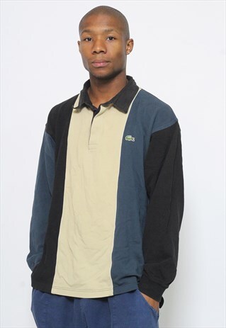 VINTAGE LACOSTE LONG SLEEVE POLO SHIRT