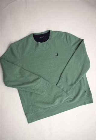 VINTAGE 90S NAUTICA GREEN SWEATSHIRT
