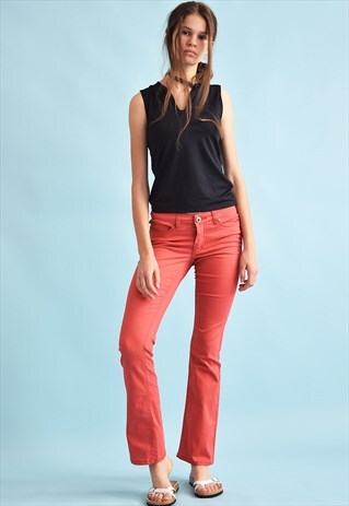 low waist flare jeans