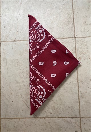 BANDANA - DARK RED