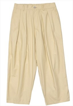 Baggy skater joggers multi wide punk pants in cream